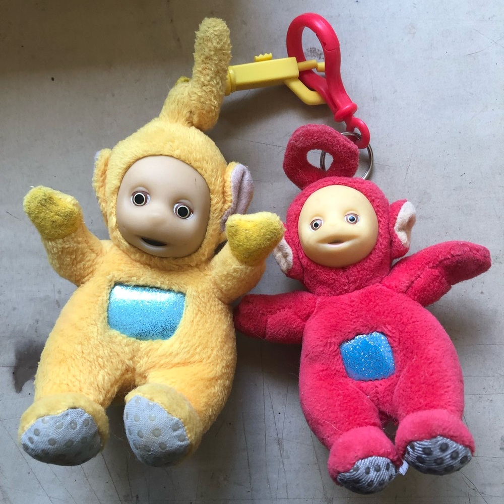 Teletubbies LaaLaa and Po Keychains!